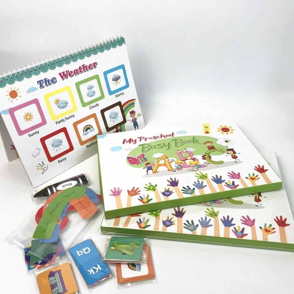 Busy Book Kids Montessori Educational Early Self Learn Holiday