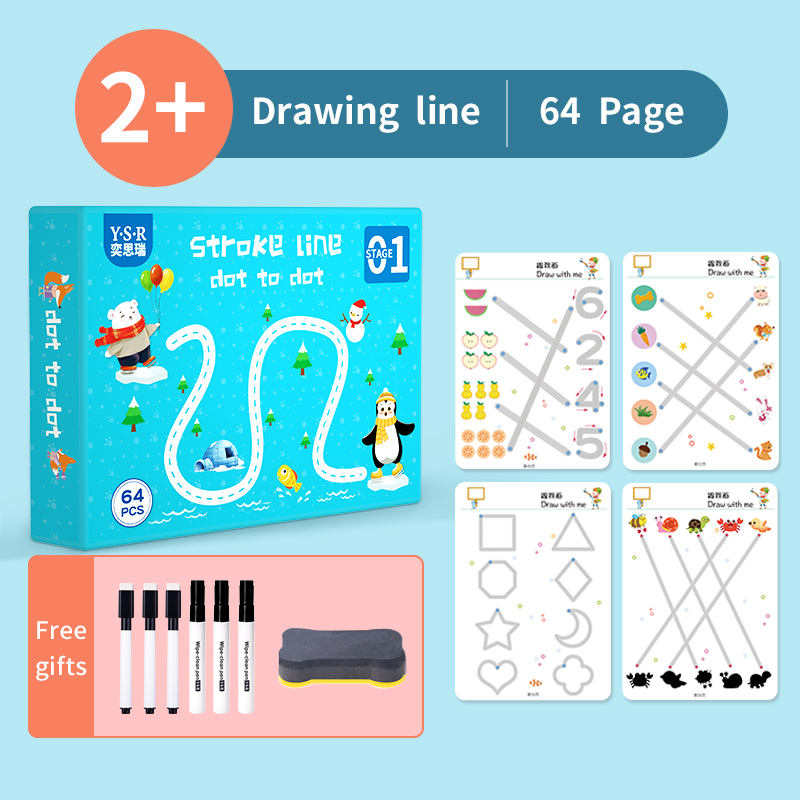 Handwriting practice Educational Learn reusable book for Holiday