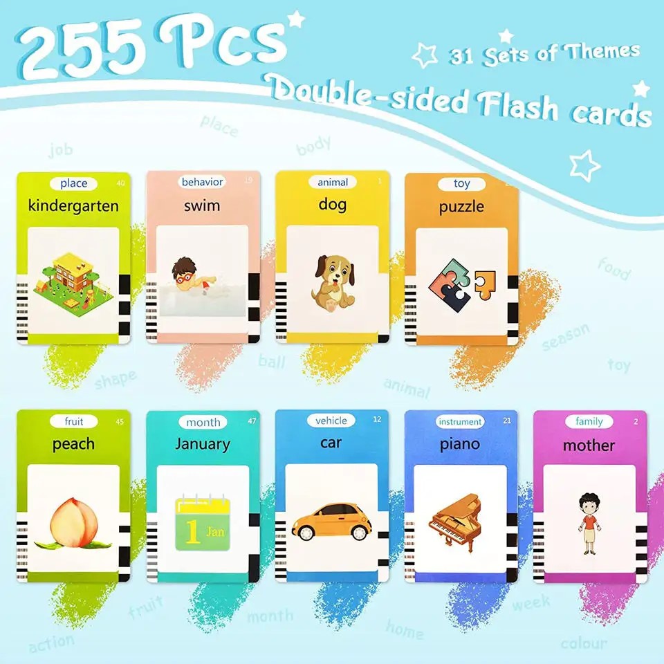 Speech Therapy Machine Toys 224 Sight Words Voice Card Toys Learn kids