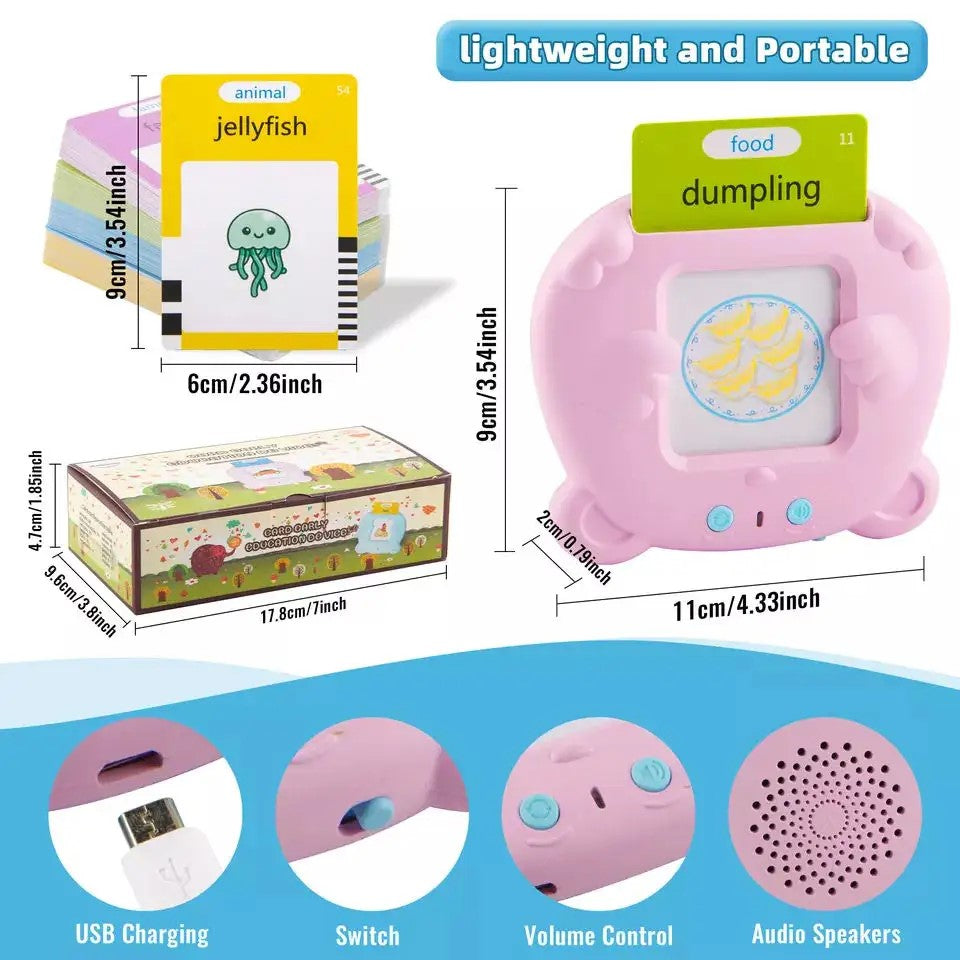 Speech Therapy Machine Toys 224 Sight Words Voice Card Toys Learn kids