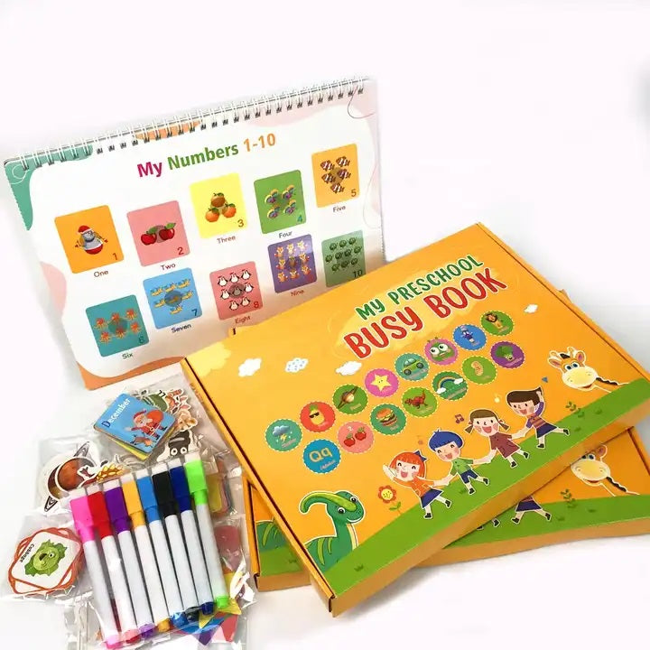 Busy Book Kids Montessori Educational Early Self Learn Holiday