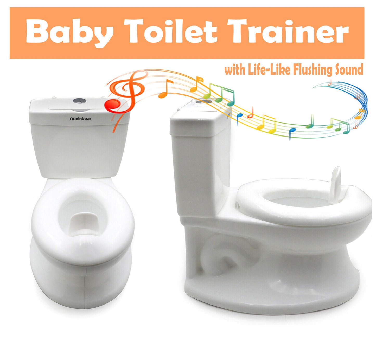 Potty Training Toilet White Holiday Bathtime