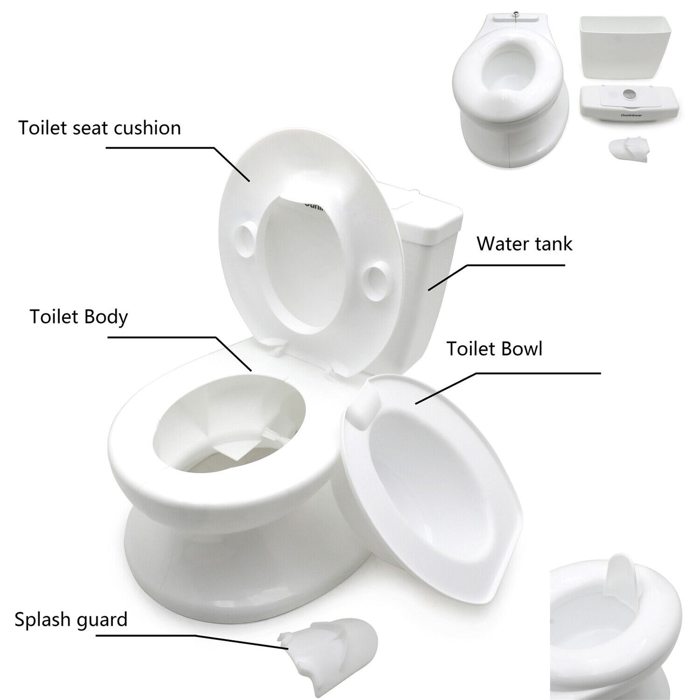 Potty Training Toilet White Holiday Bathtime