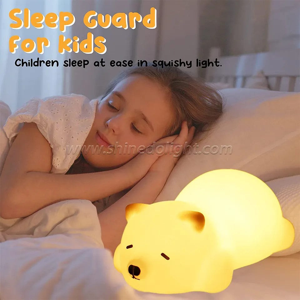 LED Nightlight Children Kids Color-changing Bedside Lamp sleep Holiday Bedtime